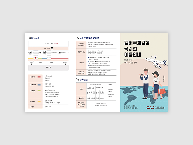한국공항공사 김해국제공항 국제선・국내선 리플렛